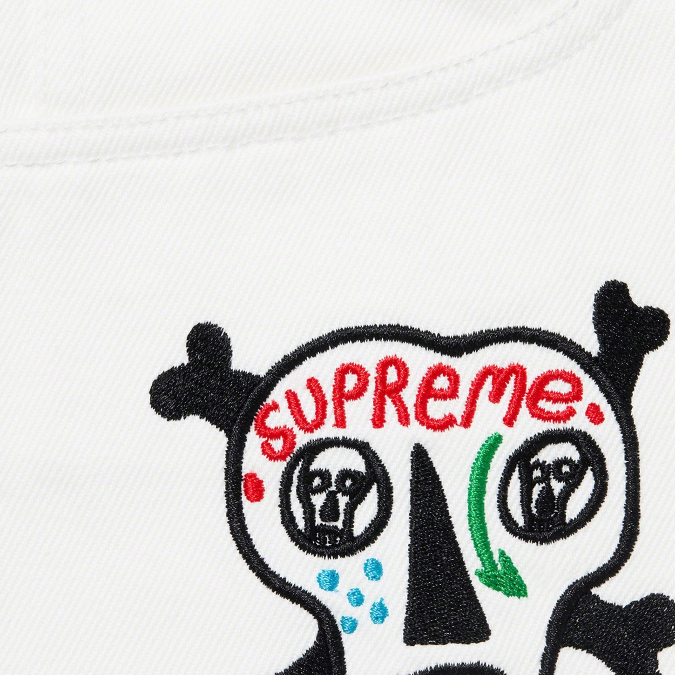 Clayton Patterson/Supreme Skulls Embroidered Regular Jean view 12